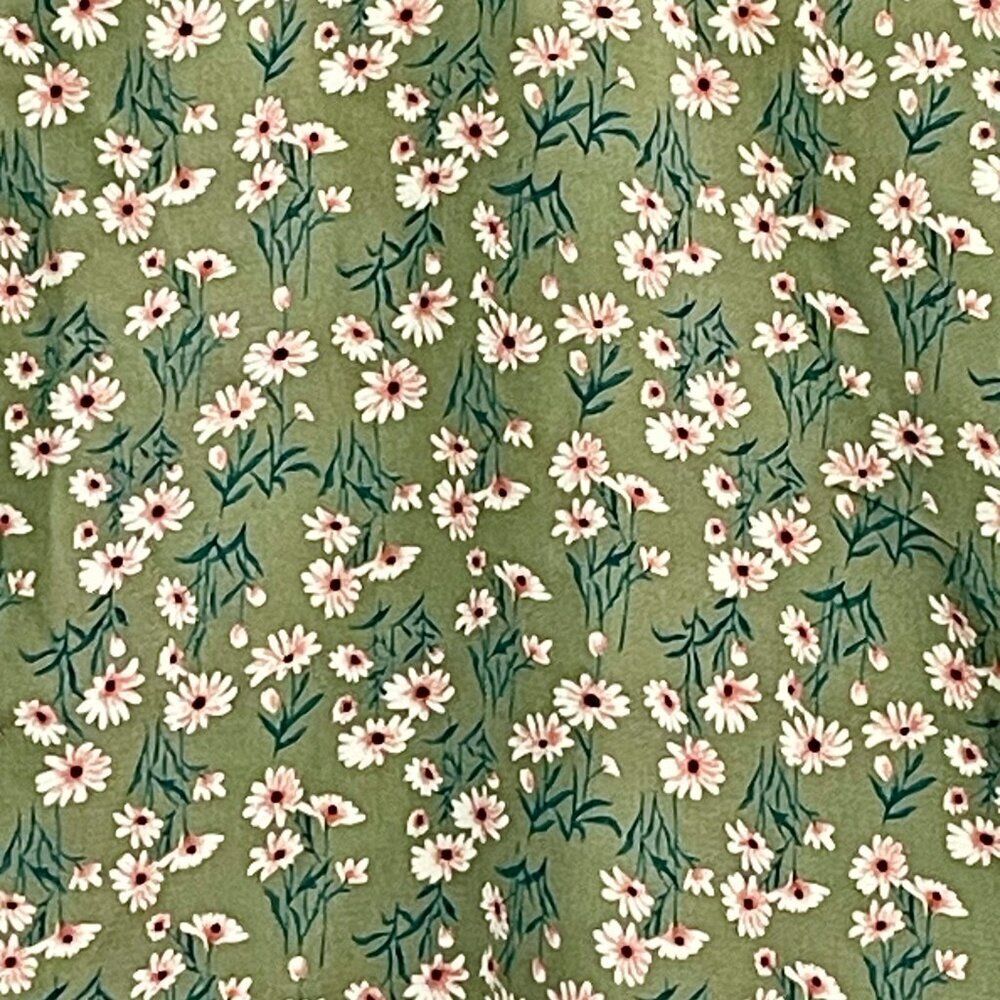 NWT Papermoon Ellie Green Floral Mixed Media Button Back Blouse S - Picture 9 of 14